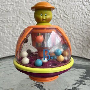 B. toys Battat Spinning Top Ball Popper Tumble Top Baby Toddler Toy